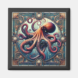 Íman Octopus Art Deco