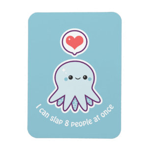 Íman Octopus Azul de Kawaii