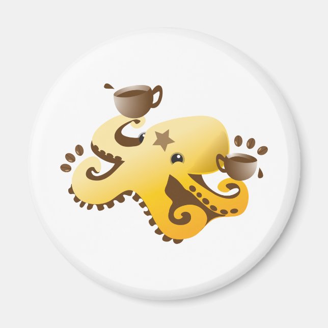 Íman Octopus Barista (Frente)