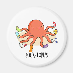 Íman Octopus Cute De Socktopus Com Meias Pun