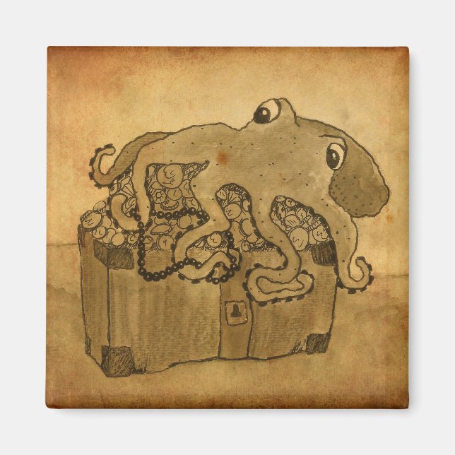 Íman Octopus e Treasure Chest (Frente)