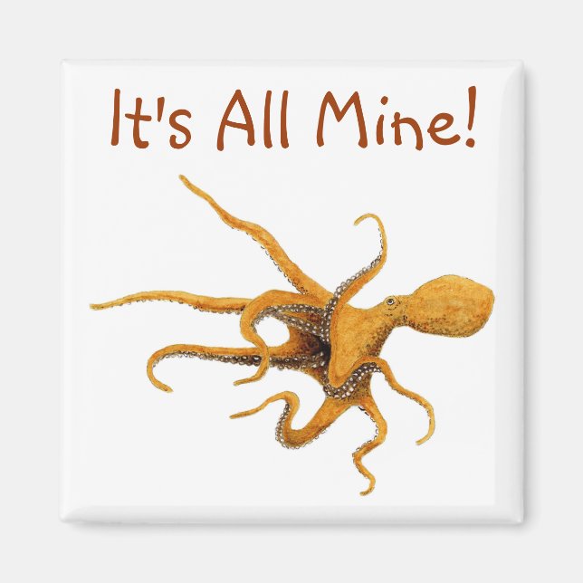 Íman Octopus gigante do Pacífico (Frente)