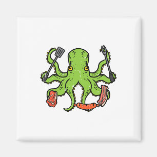 Íman Octopus Grieling Churrasco Funny Byrbecue