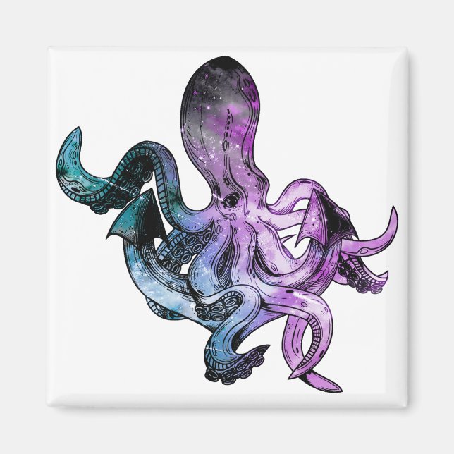 Íman Octopus neon (Frente)