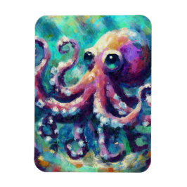 Íman Octopus Oil Painting NMaritime Beach