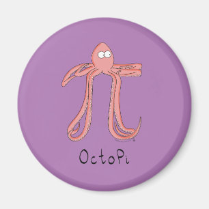 Íman Octopus Pi Day Engraçado