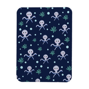 Íman Octopus sob o padrão das crianças do mar