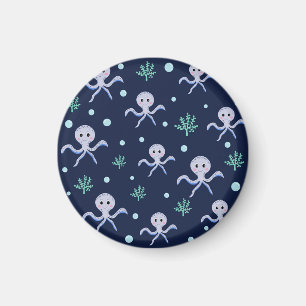 Íman Octopus sob o padrão das crianças do mar