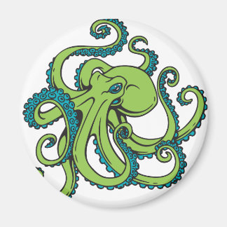 Íman Octopus Verde e Azul