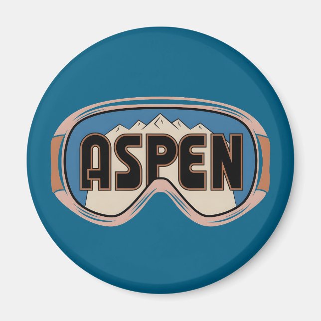 Íman Óculos Aspen Snowmass presentes do resort de esqui (Frente)