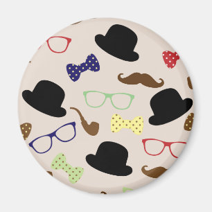 Íman Óculos, Chapéus e bigode