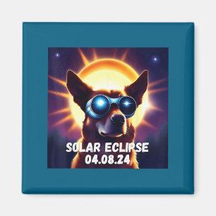 Íman Óculos de Eclipse Solar Total de Cachorro Fofo