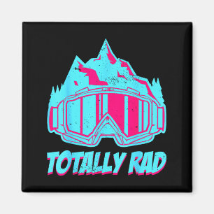 Íman Óculos de esqui retrô rad vintage 80s 90s esqui