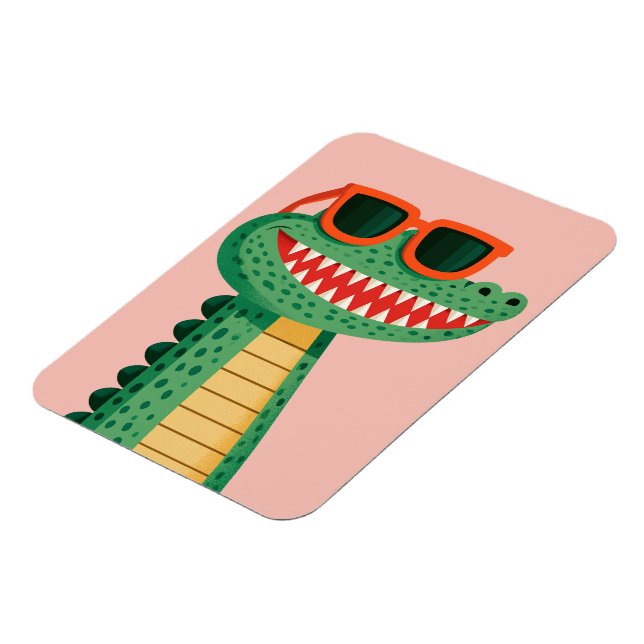 Íman Óculos de sol de crocodilo engraçados animal de de (Left Side)