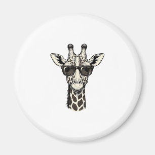 Íman Óculos de Sol de Girafa Legal Camisa de Gravura Vi