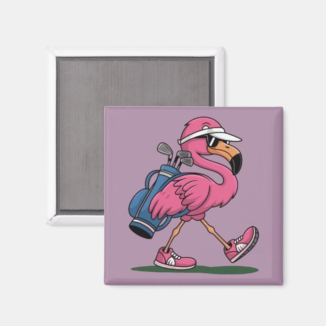 Íman Óculos de Sol de Golfe Ping Flamingo Amante de Gol (Front/Back)
