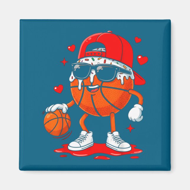 Íman Óculos de sol de sorvete pingando de basquete meni (Frente)