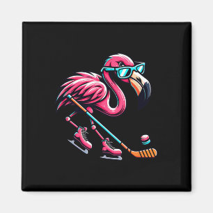 Íman Óculos de sol Flamingo de Hóquei no Gelo Legal