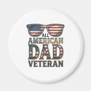 Íman Óculos de sol patrióticos para veteranos All Ameri