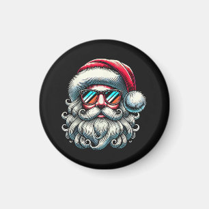 Íman Óculos de Sol Retrô Natal Face do Papai Noel