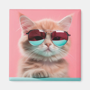Íman Óculos de sol Vestidos de gato