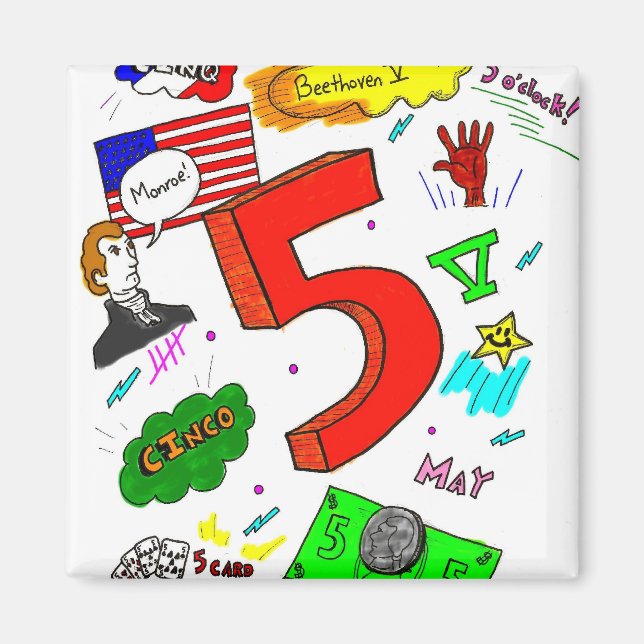 Íman Ode até cinco ímãs (Frente)