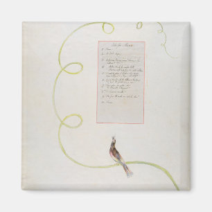 Íman "Ode para a música" design 94 'dos poemas de Thom