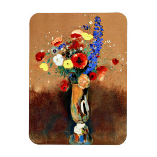 Íman Odilon Redon - Buquê de flores silvestres em Vase