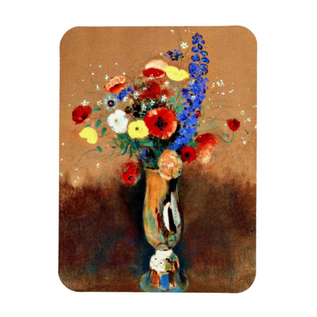 Íman Odilon Redon - Buquê de flores silvestres em Vase (Vertical)