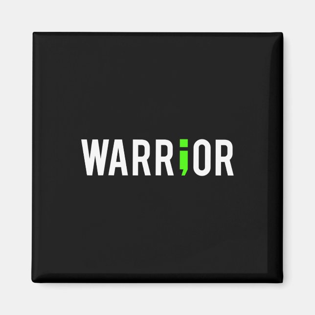 Íman Oferta de Design de Guerreiro de Semi Colon para S (Frente)