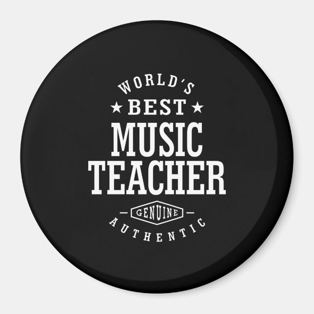 Íman Oferta de Título de Trabalho de Professor de Músic (Frente)