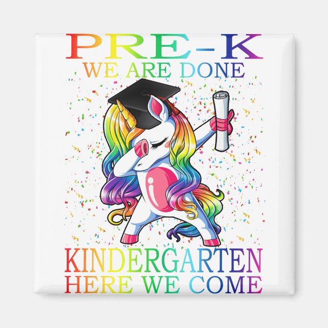 Íman Oferta de Unicórnio Mágico para Formatação Pré-K d (Frente)