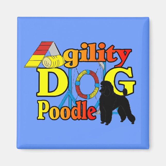 Íman Ofertas de Agilidade de Poodle (Frente)