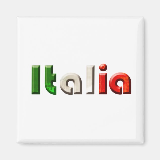 Íman Ofertas de logotipo italiano para amantes italiano (Frente)