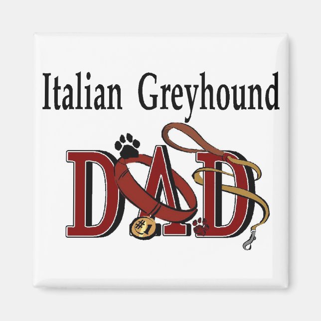 Íman Ofertas de Pai de Greyhound Italiano (Frente)