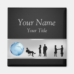 Íman Office Business Pessoas World Globe - Magnet