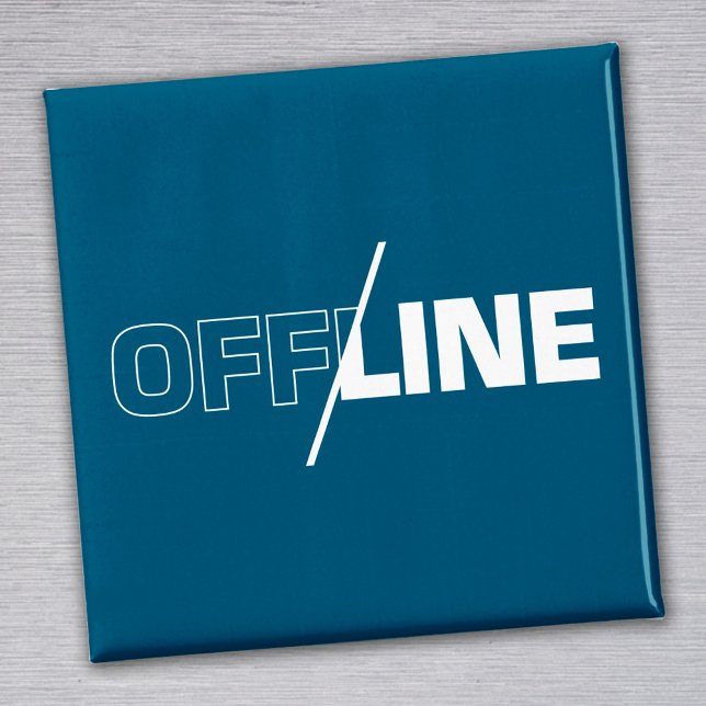 Íman Offline | Ímã de Humor Geek (Criador carregado)