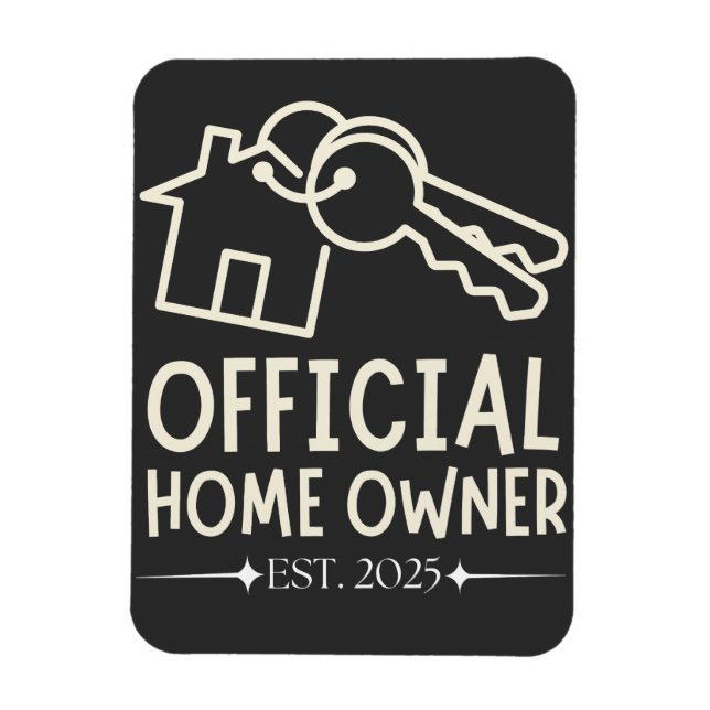 Íman Oficiais Homeowner Est. Primeiro Temporizador Orto (Vertical)