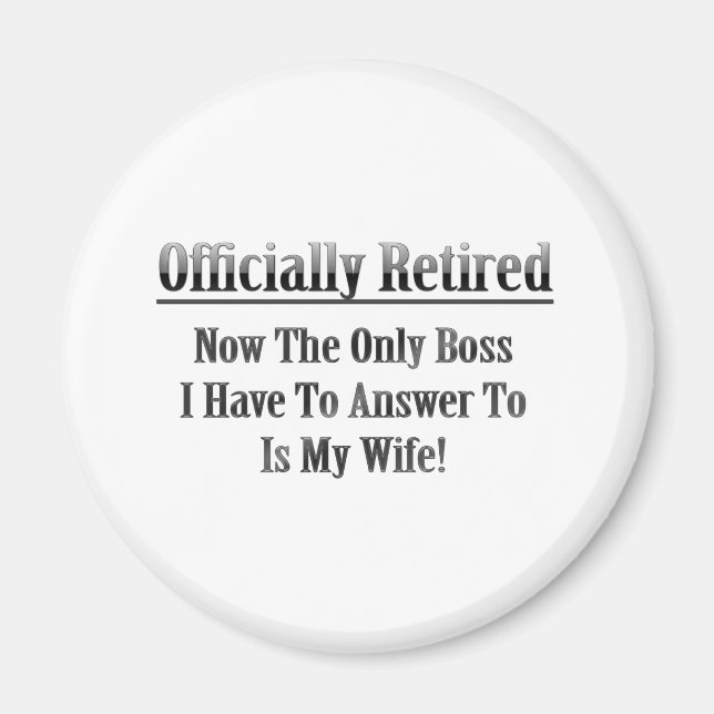 Íman Oficialmente Aposentado (Frente)