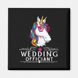 Íman Oficiante de casamento masculino unicórnio engraça