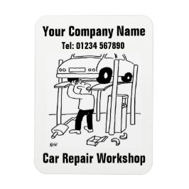 Íman Oficina de Reparos de Carros Cartoon