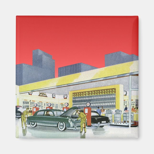 Íman Oficina de Serviço Completo de Mecânica de Automóv (Frente)