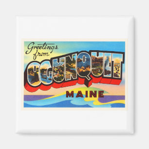 Íman Ogunquit Maine MIM lembrança velha das viagens