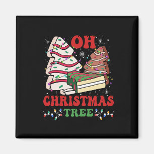 Íman Oh Árvore Natal Bolo Xmas Luz Engraçada Correspond