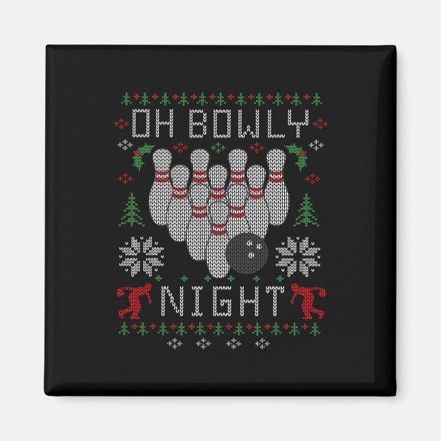 Íman Oh Bowly Night Boliche Feia de Natal (Frente)