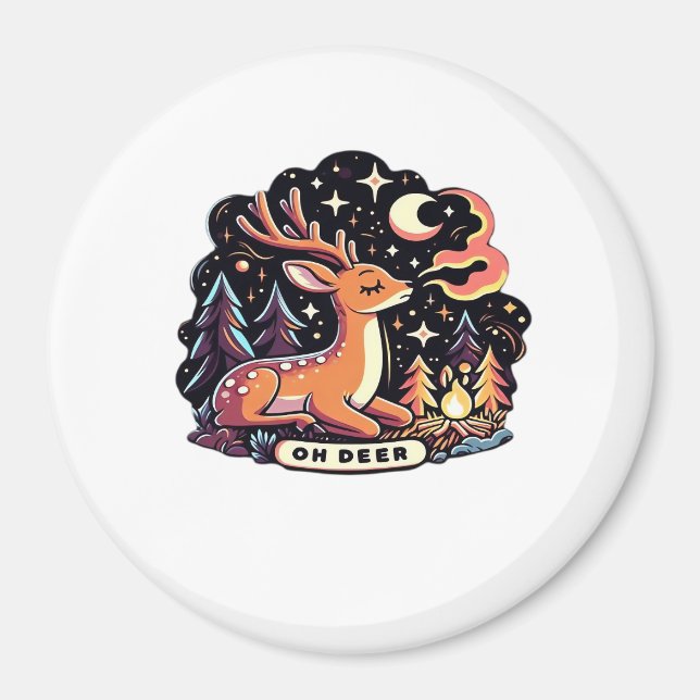 Íman Oh Deer Contemporary Graphic Vibe  (Frente)