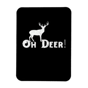 Íman Oh Deer Estilo Gráfico Limpo