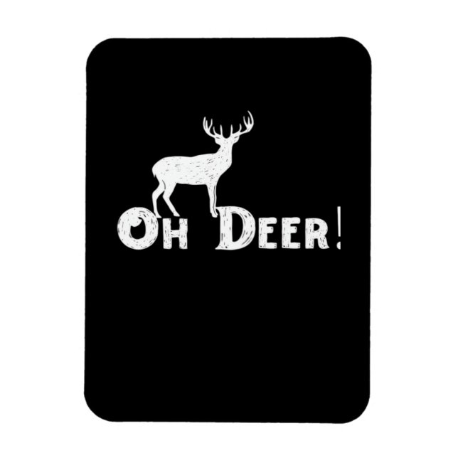 Íman Oh Deer Estilo Gráfico Limpo  (Vertical)