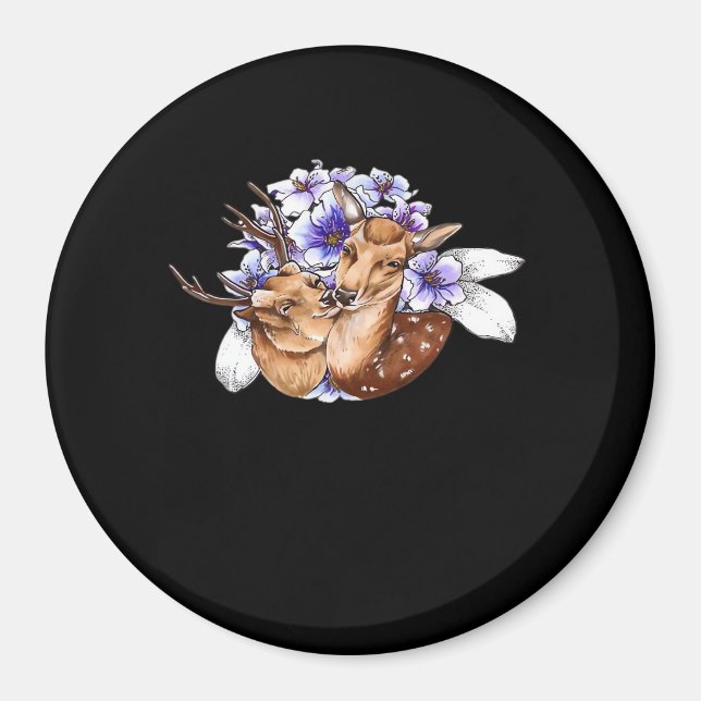 Íman Oh Deer Estilo Minimalista Limpo  (Frente)