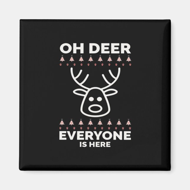 Íman Oh Deer Everyone Is Here Modern Style  (Frente)